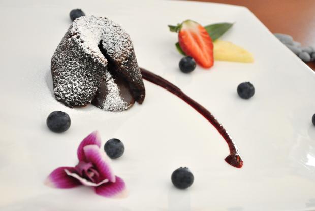 Warmer Schokokuchen mit flüssigem Kern